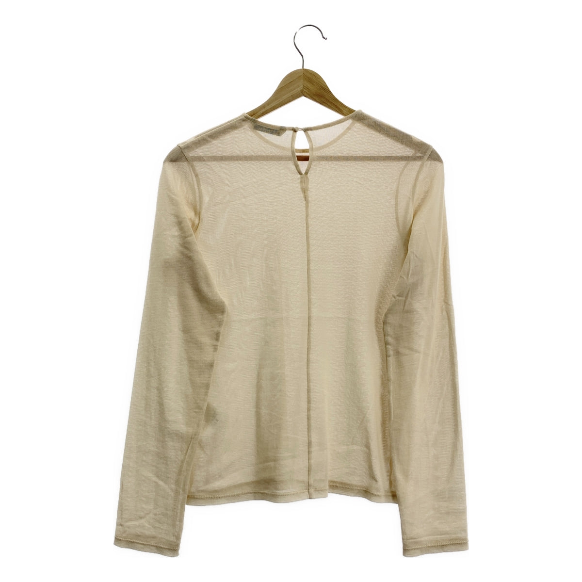 Curensology | 棉質薄紗襯衫 | F碼 | 米色 | 女款