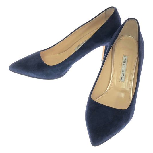 PELLICO | Pointed toe heel pumps | 37 1/2 | Navy | Women's