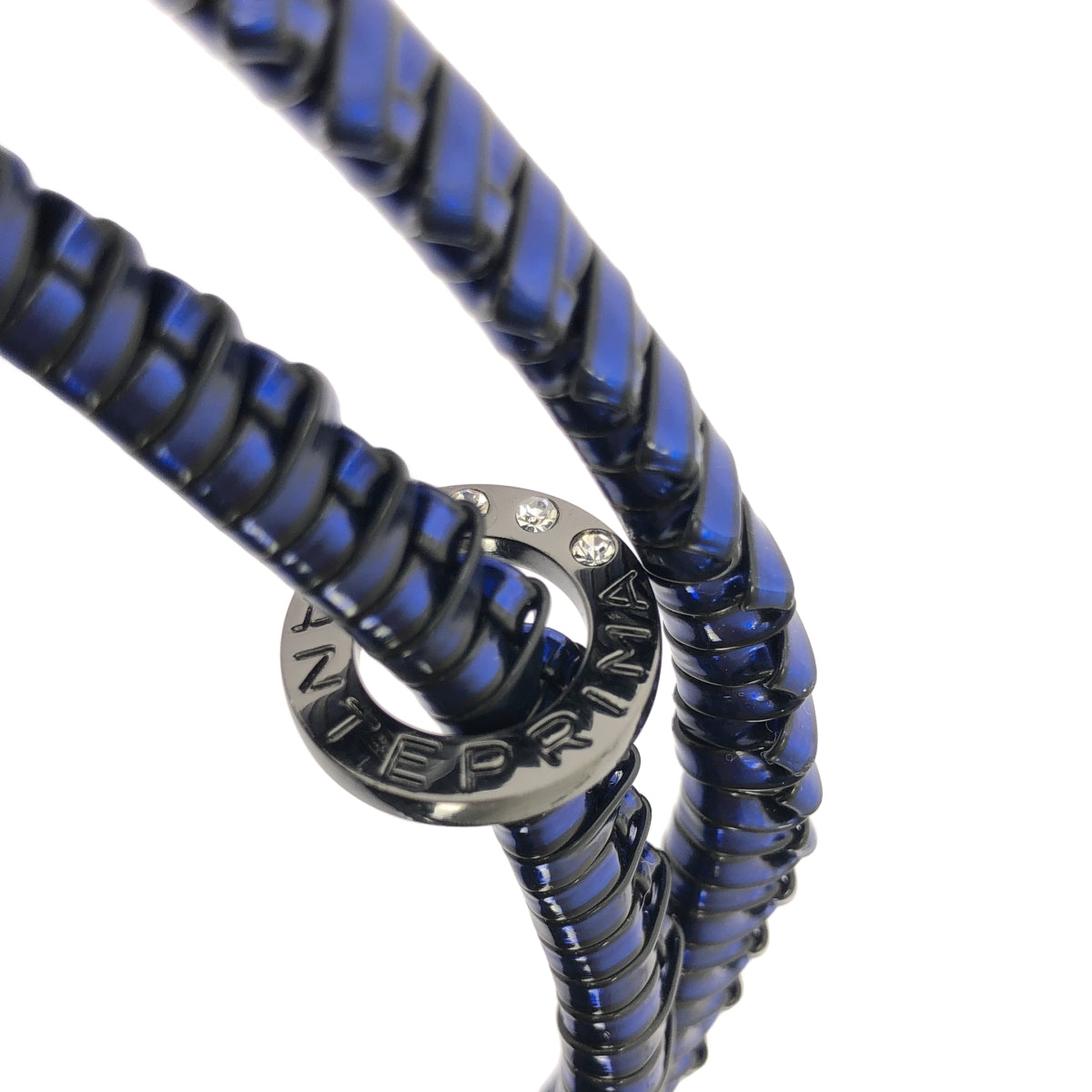 【미품】 ANTEPRIMA / 안테프리마 | 다이나소 와이어 핸드백 | 실버 / 네이비 | 여성