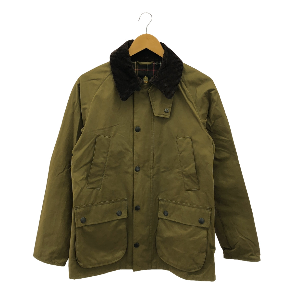 【미품】 Barbour / 바부아 | 2022SS | BEDALE SL PEACHED / 비데일 복숭아 코듀로이 전환 재킷 | 36 | 세이지 | 남성