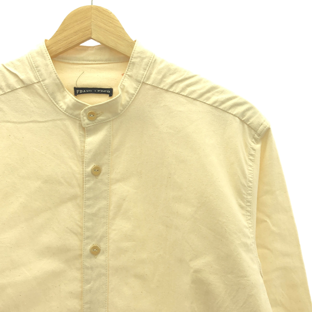 FRANK LEDER | Stand-up collar cotton shirt | S | Men's