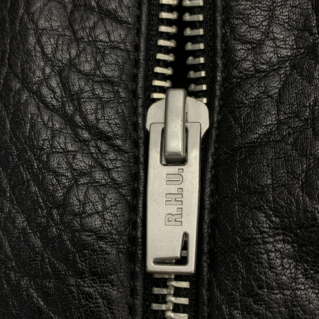 RHUDE | x ZARA 聯名款 Logo 皮革外套 | 全襯裡 | XL |