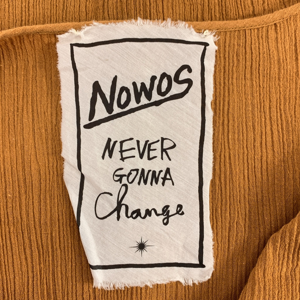NOWOS / ノーウォス | V-neck blouse コットン Vネック ブラウス シャツ |
