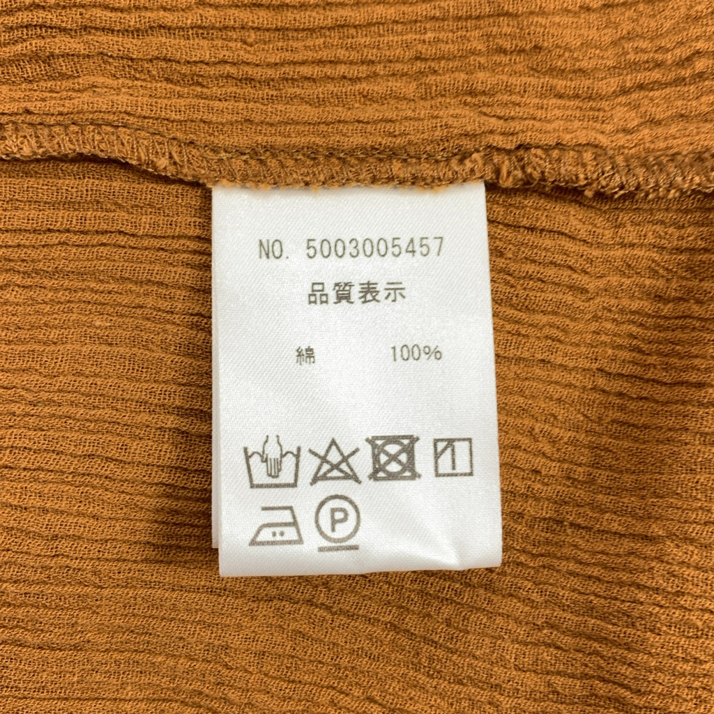 NOWOS / ノーウォス | V-neck blouse コットン Vネック ブラウス シャツ |