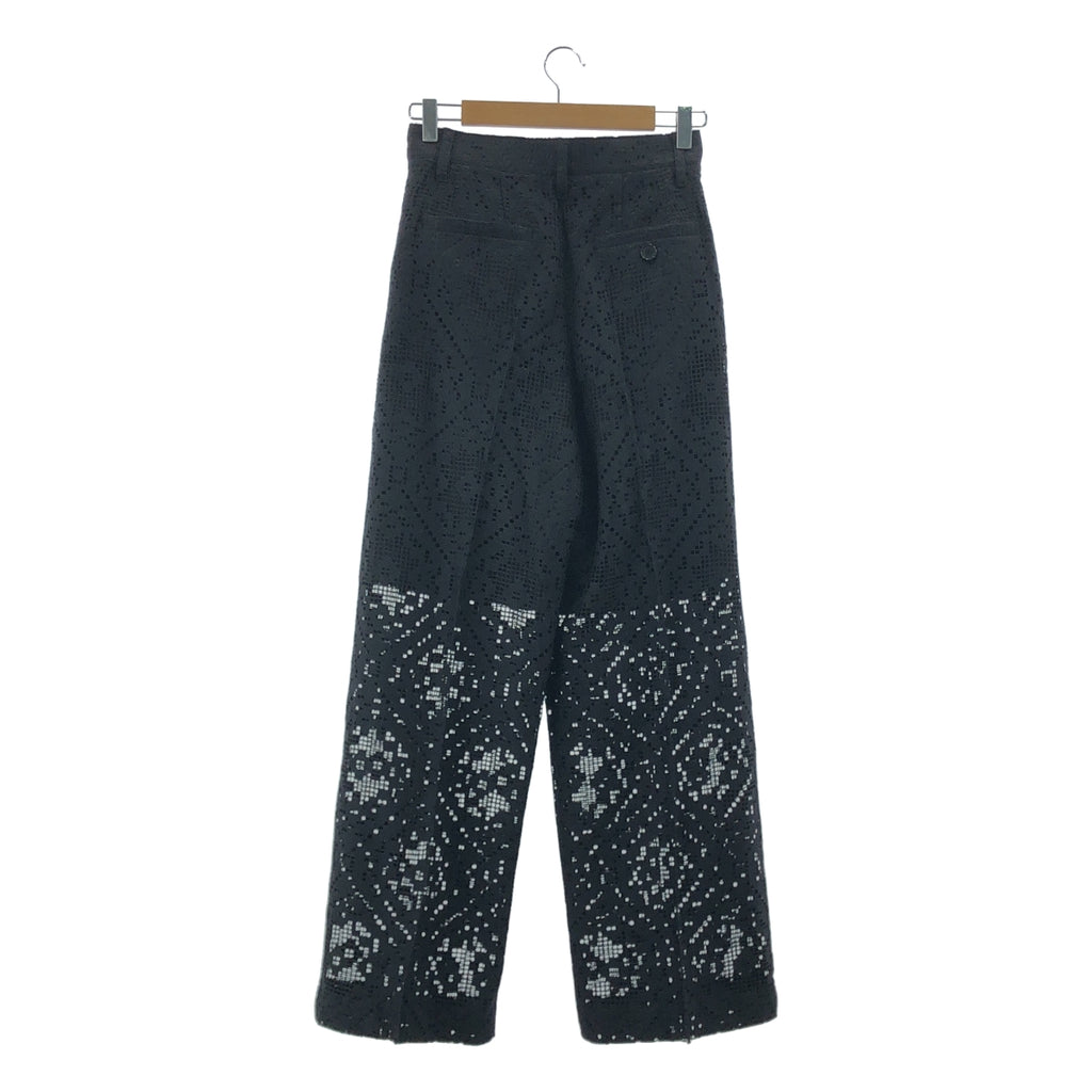 【新品】  AKIRANAKA / アキラナカ | Roberta lace PT レース パンツ | 2 | ブラック | レディース