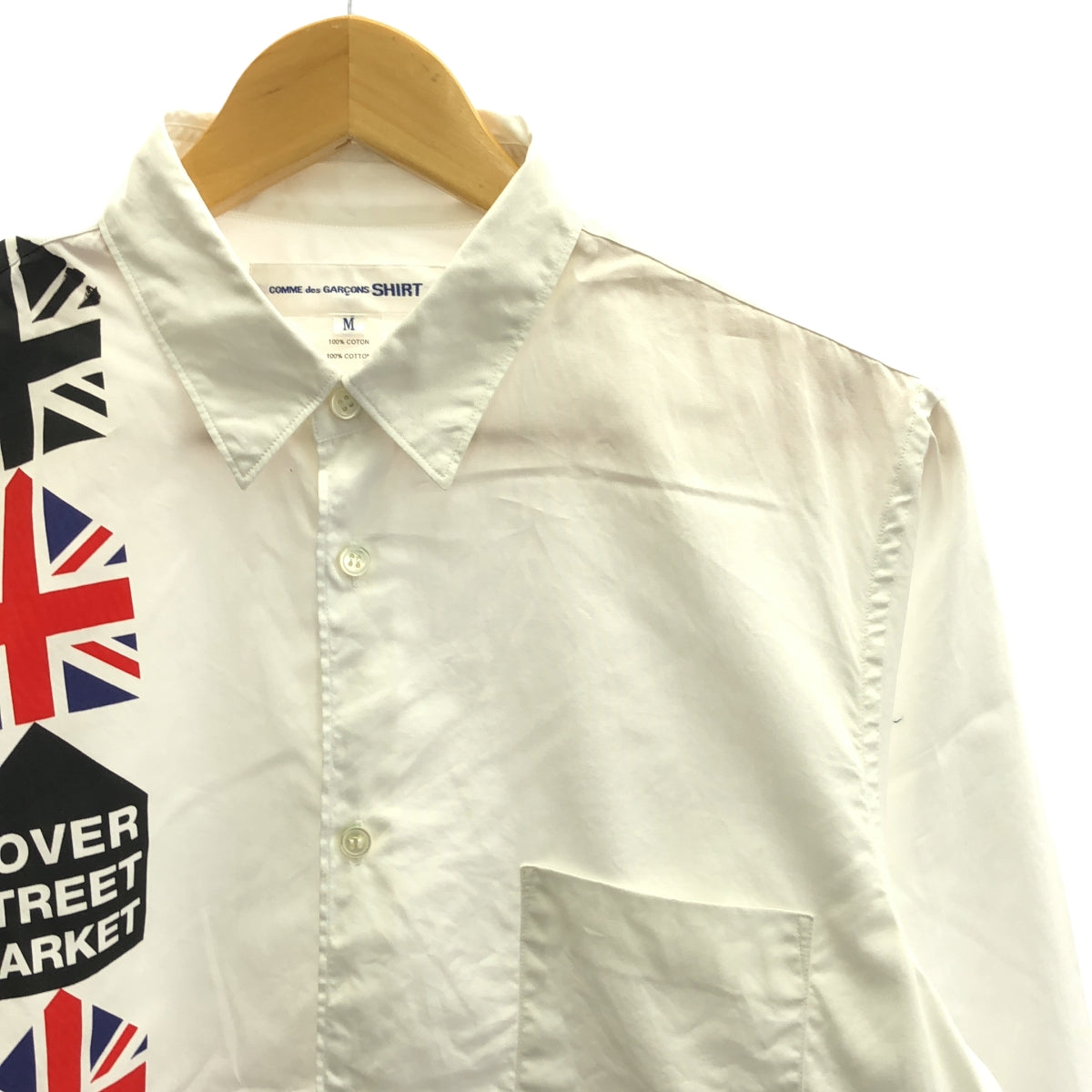 COMME des GARCONS SHIRT | DOVER STREET MARKET Union Jack Print Shirt | M | Men's
