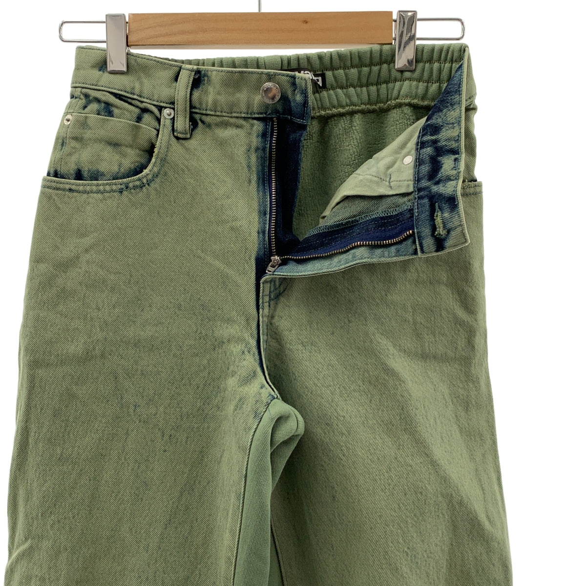 ALEXANDER WANG / アレキサンダーワン | デニム切替 スウェット パンツ | 25 | レディース