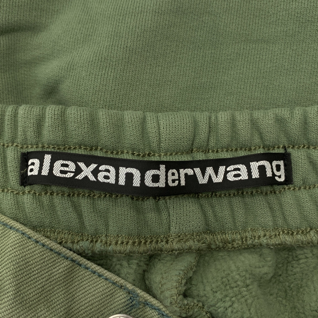 ALEXANDER WANG / アレキサンダーワン | デニム切替 スウェット パンツ | 25 | レディース
