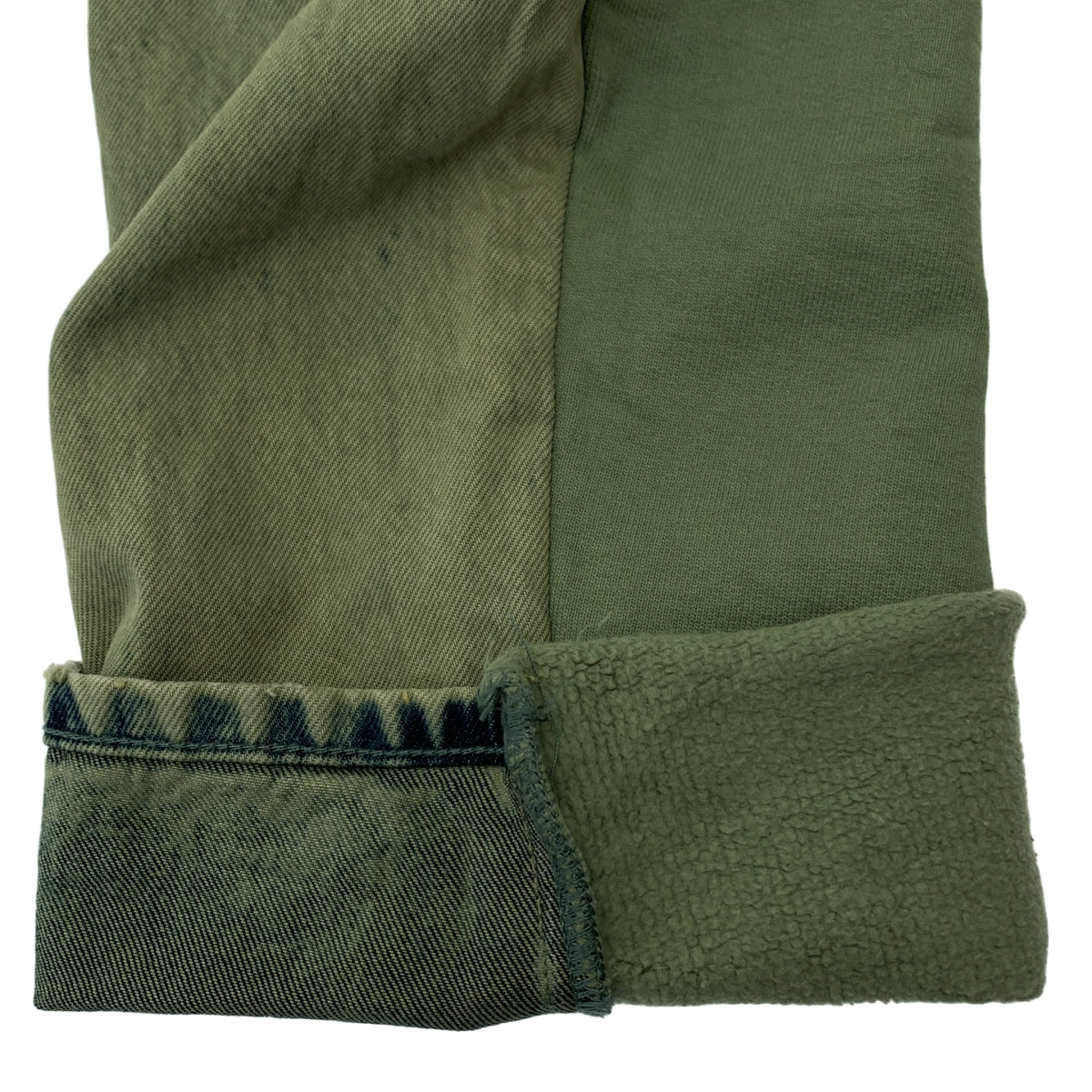 ALEXANDER WANG / アレキサンダーワン | デニム切替 スウェット パンツ | 25 | レディース