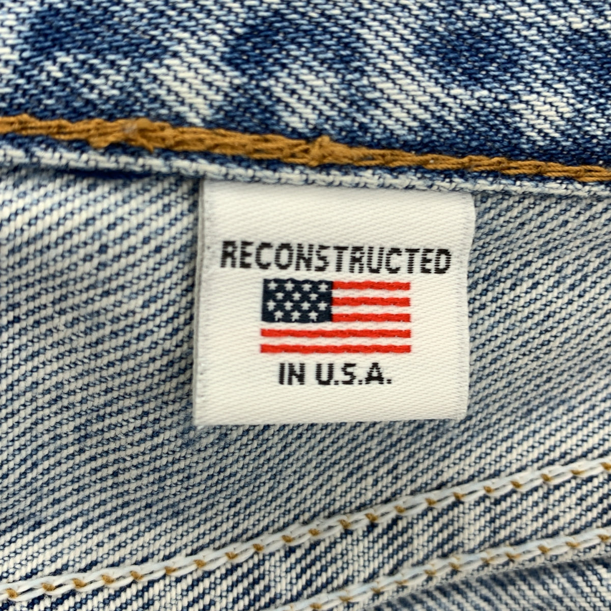 RE/DONE / 리단 | × Levi's / 501 재구성 페인트 컷오프 플레어 팬츠 | 24 | 인디고 | 여성