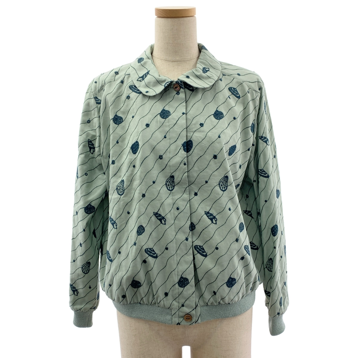 mina perhonen / ミナペルホネン | 2023SS | sea jewel / エンブロイダリー ブルゾン ジャケット | M | レディース