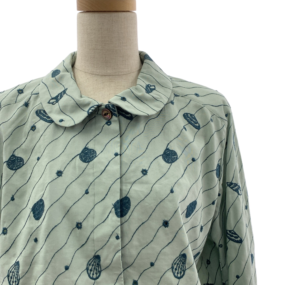 mina perhonen / ミナペルホネン | 2023SS | sea jewel / エンブロイダリー ブルゾン ジャケット | M | レディース