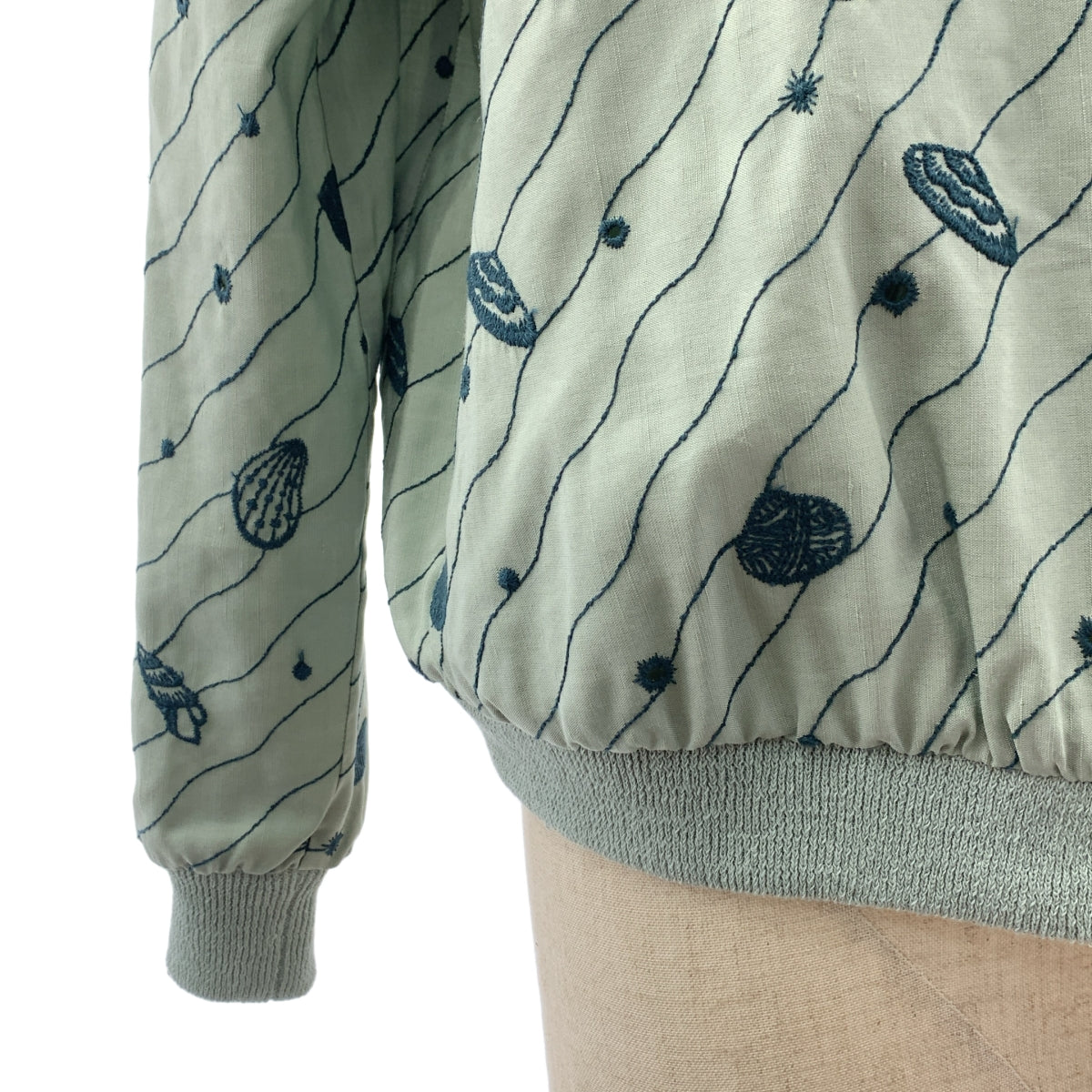 mina perhonen / ミナペルホネン | 2023SS | sea jewel / エンブロイダリー ブルゾン ジャケット | M | レディース