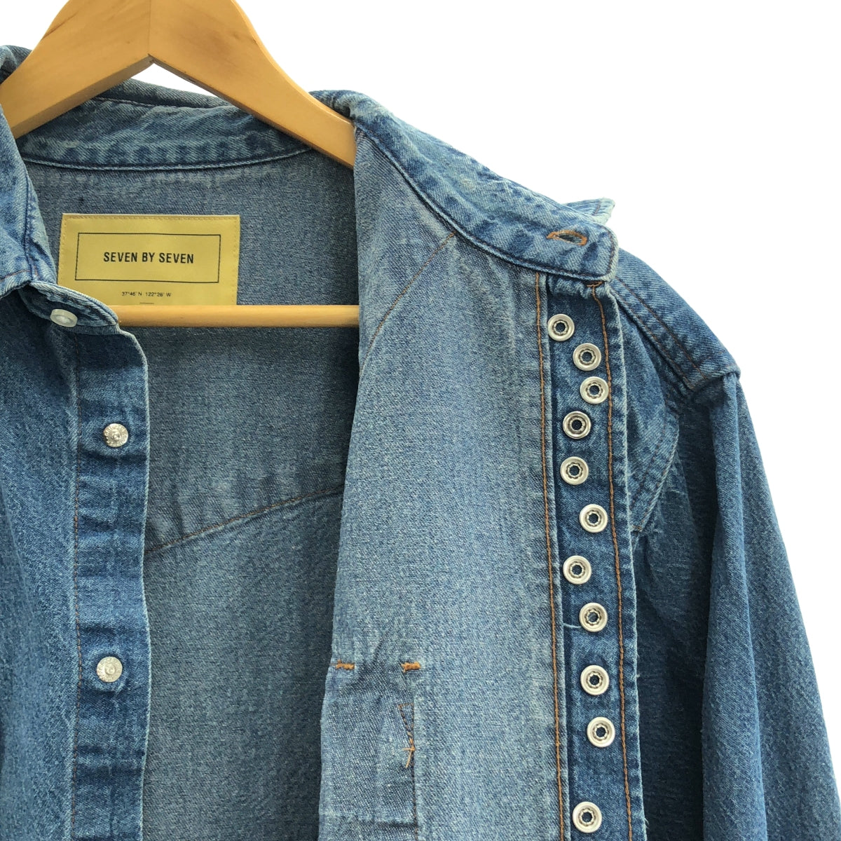 SEVEN BY SEVEN | 復古西部襯衫 | 做舊牛仔西部襯衫 | L碼 | 男款