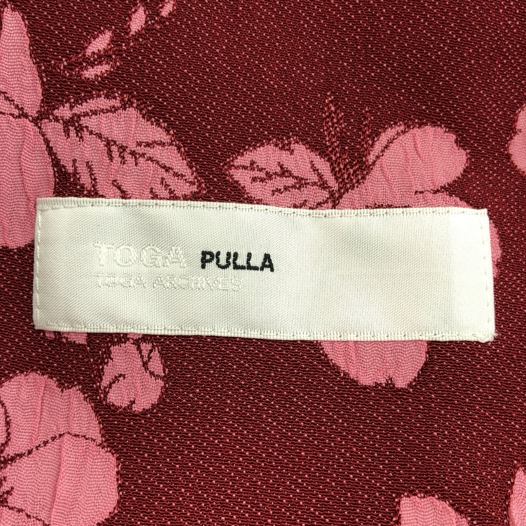 TOGA PULLA / トーガプルラ | 2024SS | Flower jacquard dress / ジャガード ドレス ワンピース | 40 | レディース