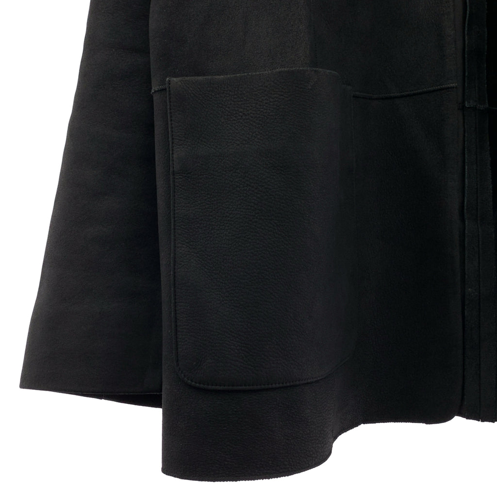 RAKINES / Rakines | × WAGAMAMA GAMAMA 獨家款 / 羊皮無領外套 | 3 |