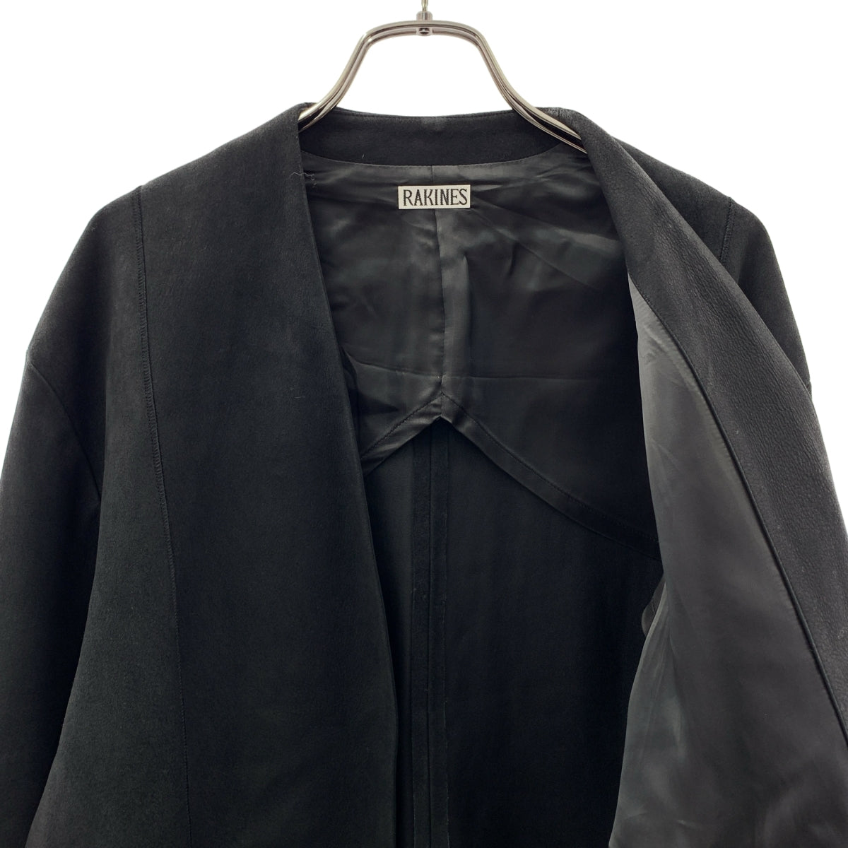 RAKINES / Rakines | × WAGAMAMA GAMAMA 獨家款 / 羊皮無領外套 | 3 |