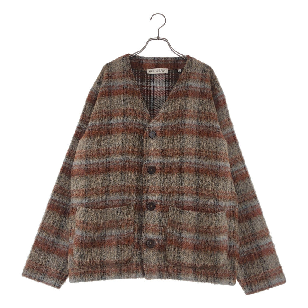 OUR LEGACY / アワーレガシー | 2022AW | CARDIGAN AMENT CHECK MOHAIR / モヘヤ オーバー ニット カーディガン | 46 | メンズ