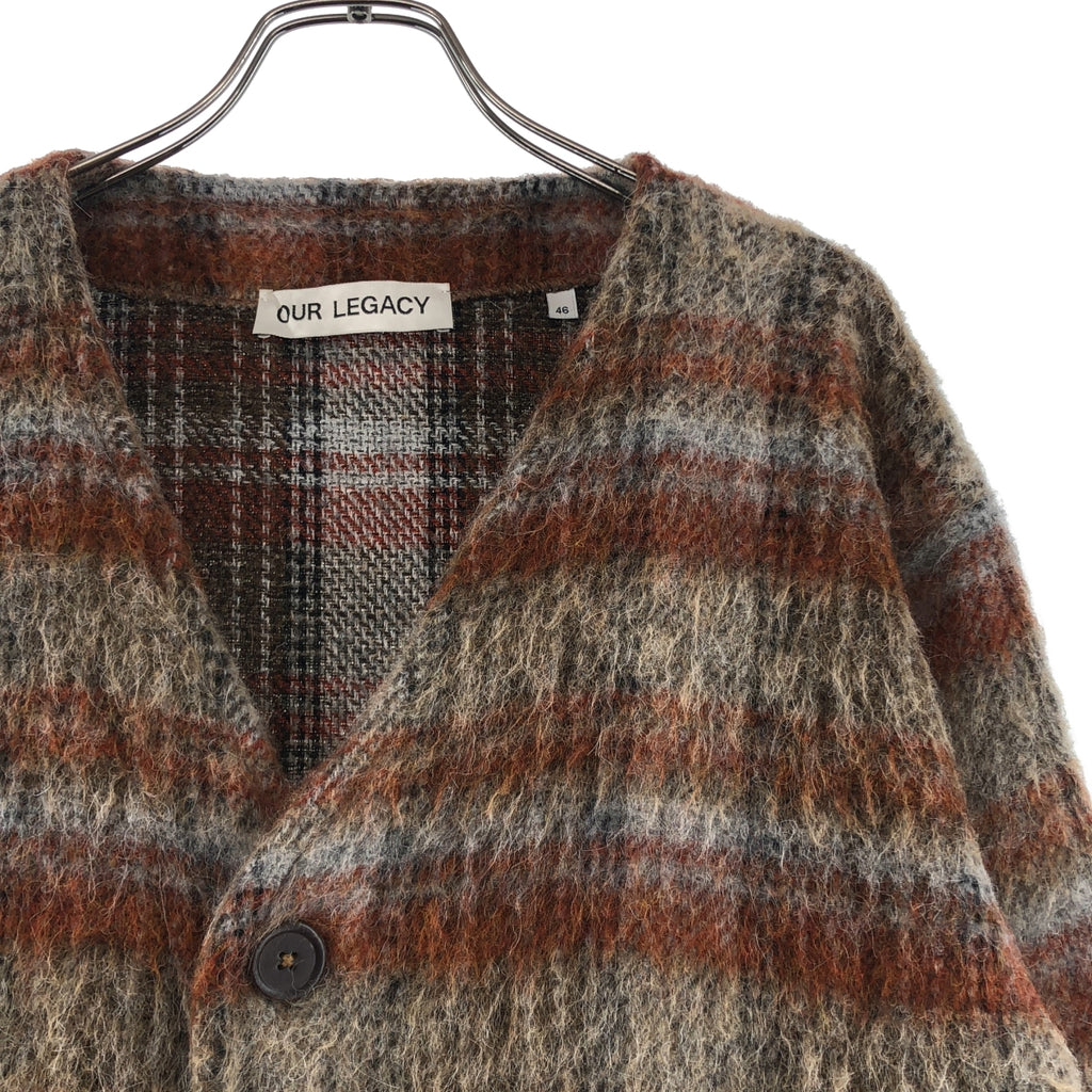 OUR LEGACY / アワーレガシー | 2022AW | CARDIGAN AMENT CHECK MOHAIR / モヘヤ オーバー ニット カーディガン | 46 | メンズ