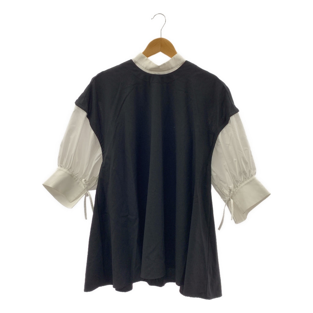 ENFOLD / 엠 폴드 | LAYERED BALLOON-SLEEVE PULLOVER 풍선 풀오버 셔츠 | 38 |