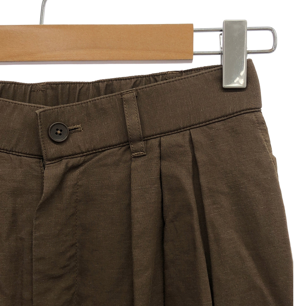 UNITED ARROWS green label relaxing / ユナイテッド アローズ グリーン レーベル リラクシング | セットアップ ―撥水― クロップド シャツ / ウエストゴム タック ワイド パンツ | F / 36 | レディース