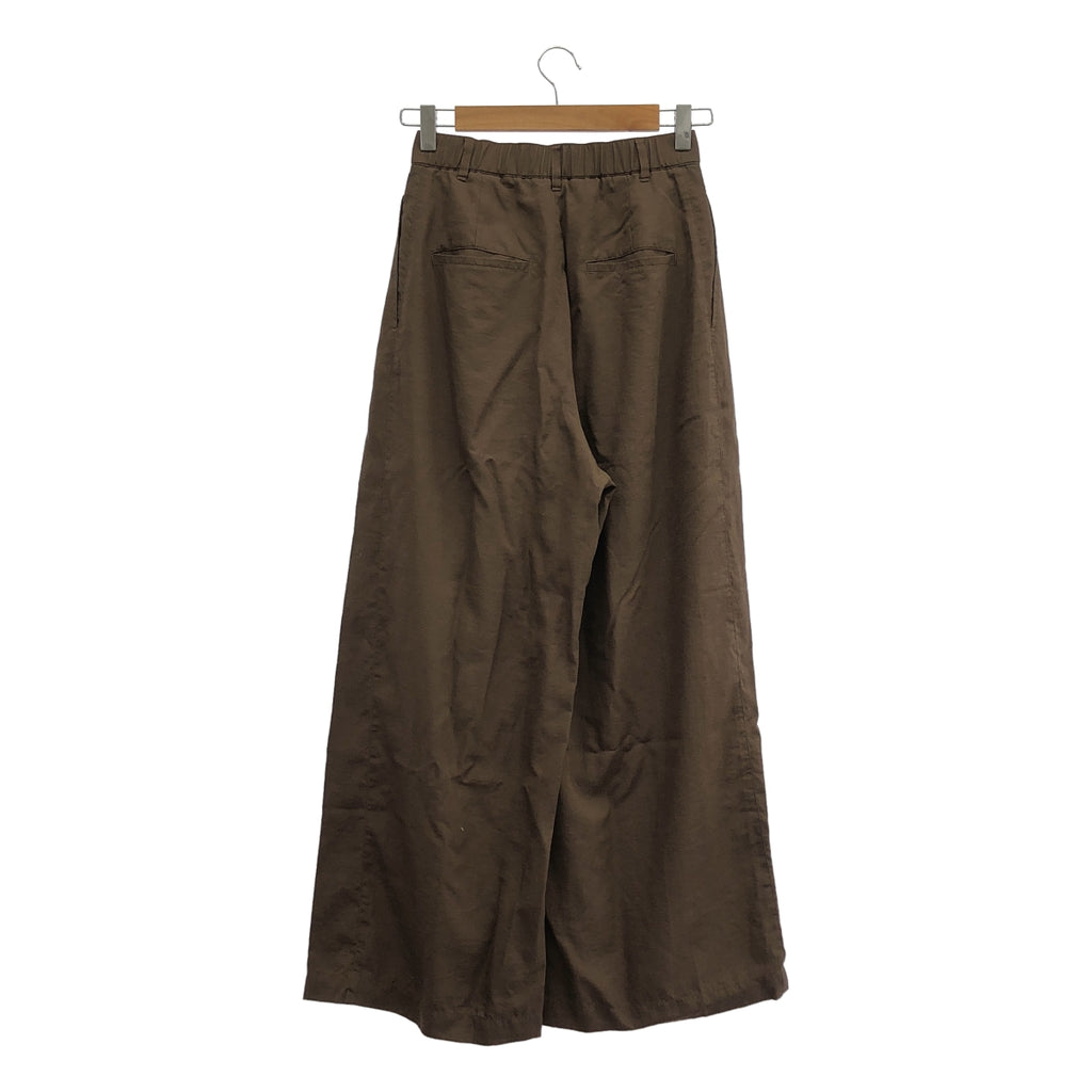 UNITED ARROWS green label relaxing / ユナイテッド アローズ グリーン レーベル リラクシング | セットアップ ―撥水― クロップド シャツ / ウエストゴム タック ワイド パンツ | F / 36 | レディース