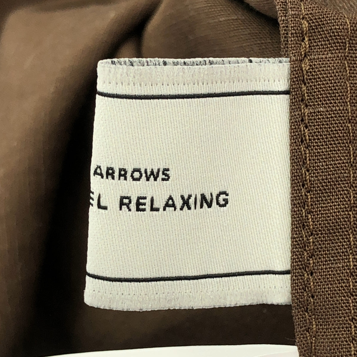 UNITED ARROWS green label relaxing / ユナイテッド アローズ グリーン レーベル リラクシング | セットアップ ―撥水― クロップド シャツ / ウエストゴム タック ワイド パンツ | F / 36 | ブラウン | レディース