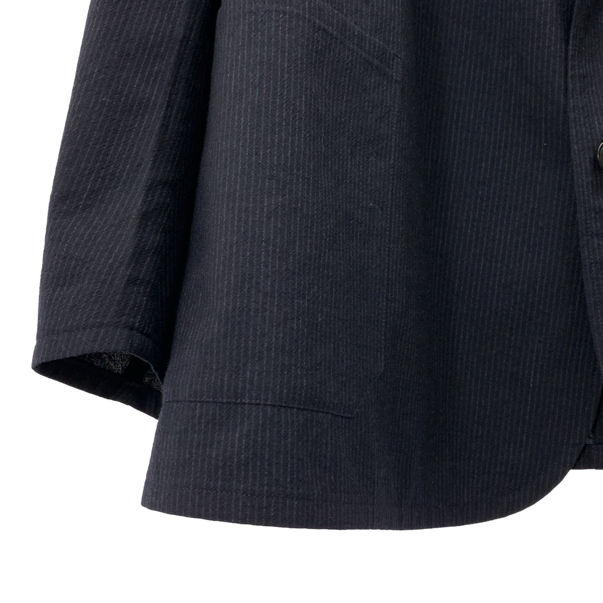 COMOLI / 코모리 | 2024SS | 울 스트라이프 3B 재킷 | 1 | 남성