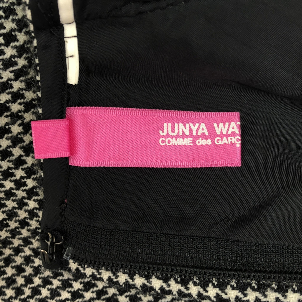 JUNYA WATANABE MAN PINK | 2005 秋冬 | 羊毛千鳥格蕾絲迷你裙 | M碼 | 女款