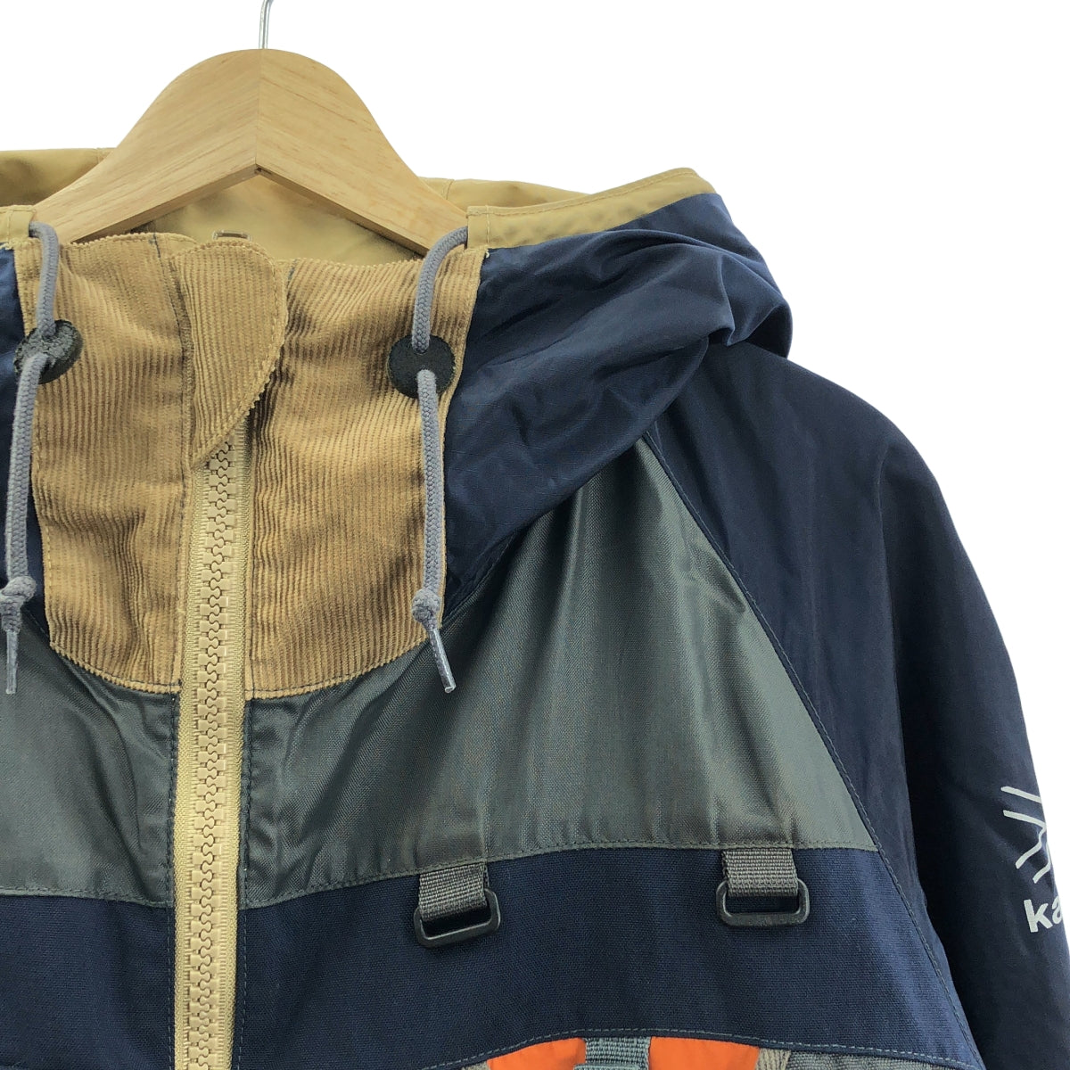 【美品】  JUNYA WATANABE COMME des GARCONS MAN / ジュンヤワタナベコムデギャルソンマン | 2018SS | ×karrimor カリマー / バックパック 再構築 綿エステル タイプライター リバーシブルジャケット | S | ベージュ | メンズ