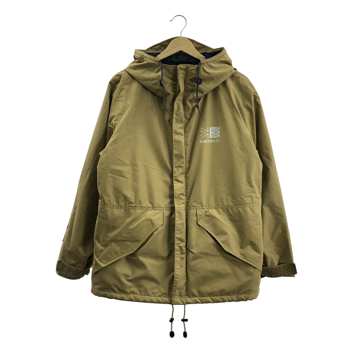 【美品】  JUNYA WATANABE COMME des GARCONS MAN / ジュンヤワタナベコムデギャルソンマン | 2018SS | ×karrimor カリマー / バックパック 再構築 綿エステル タイプライター リバーシブルジャケット | S | ベージュ | メンズ