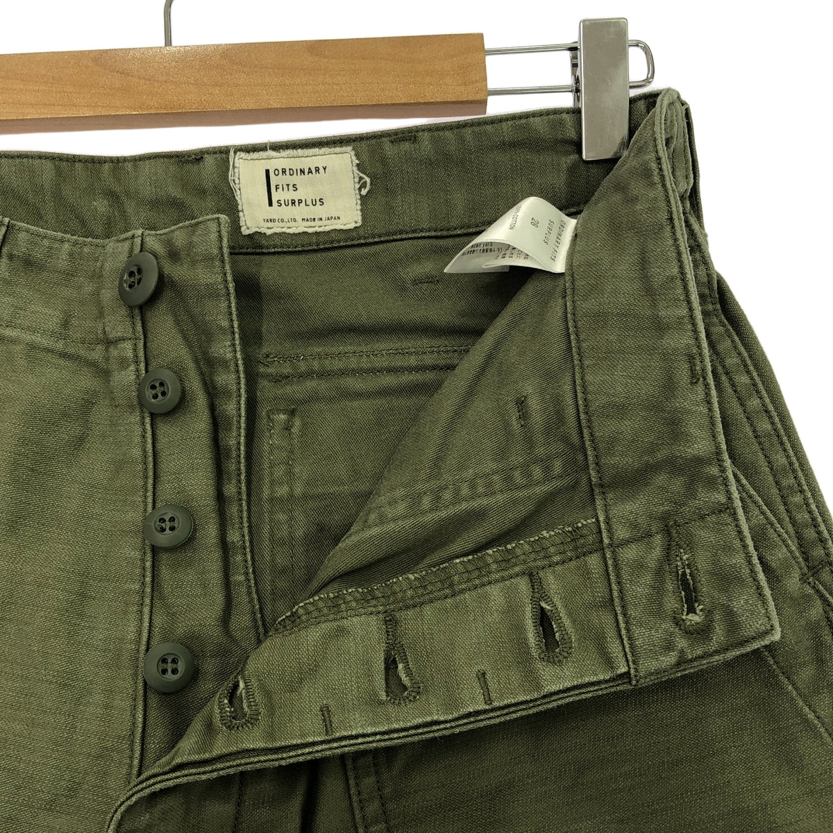 Ordinary fits / オーディナリーフィッツ | SURPLUS LINE UTILITY PANTS ユーティリティ パンツ | 28 | カーキ | メンズ