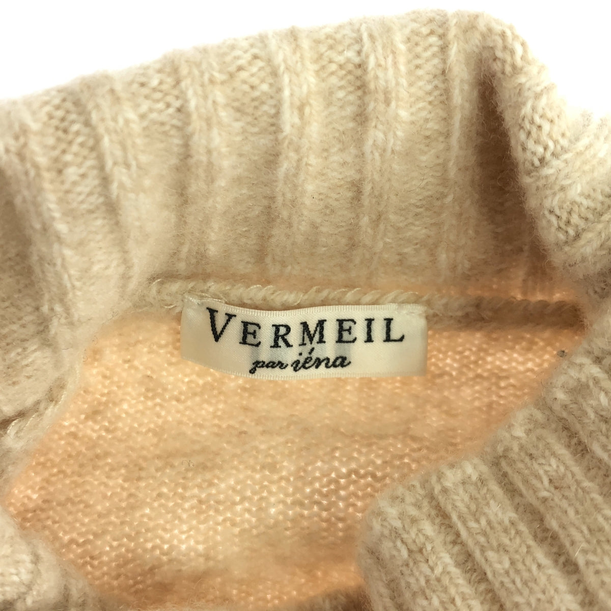 VERMEIL par iena / ヴェルメイユパーイエナ | 2021AW | ウールハイネックニット | F | ベージュ | レディース