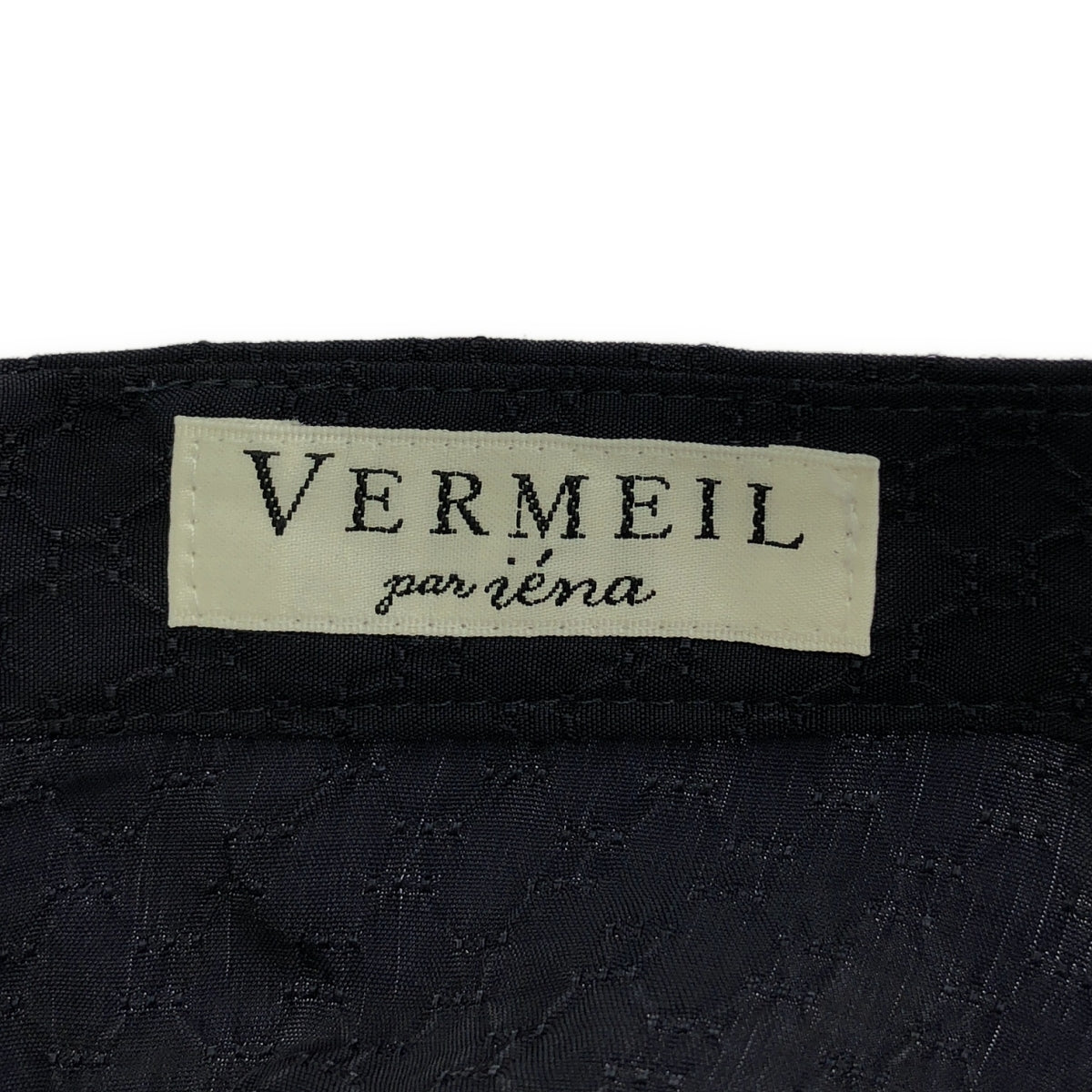 VERMEIL par iena / ヴェルメイユパーイエナ | ダイヤ ジャガード スカート | 36 | ネイビー | レディース