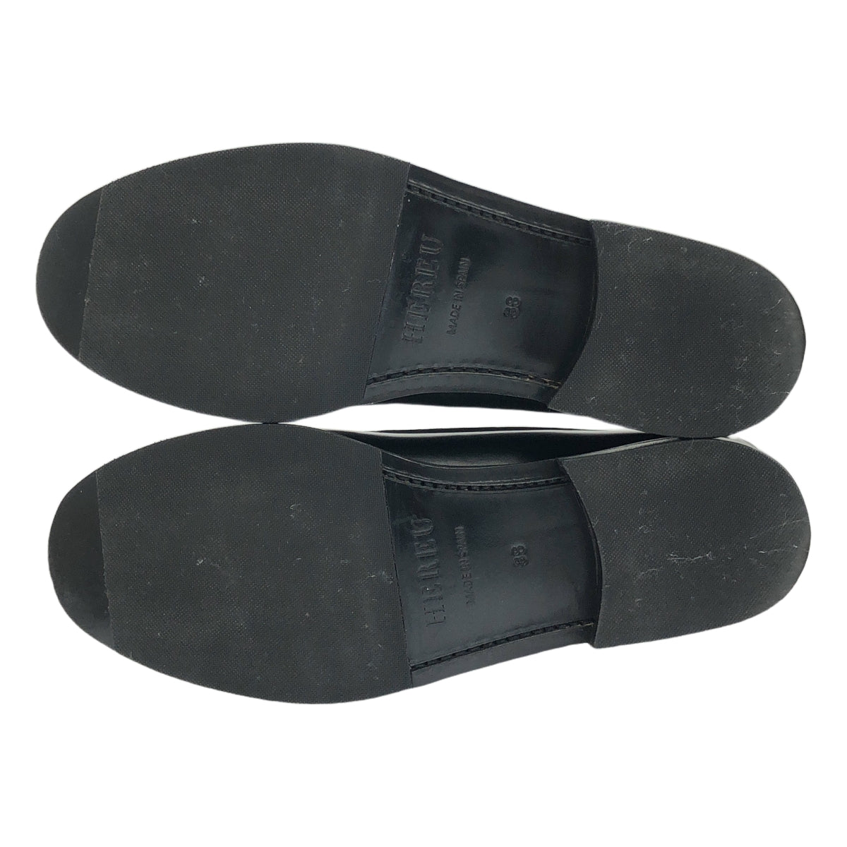 [狀況良好] HEREU / SINEU 交織細節一腳蹬樂福鞋 |尺寸 38 |黑色 |女性的