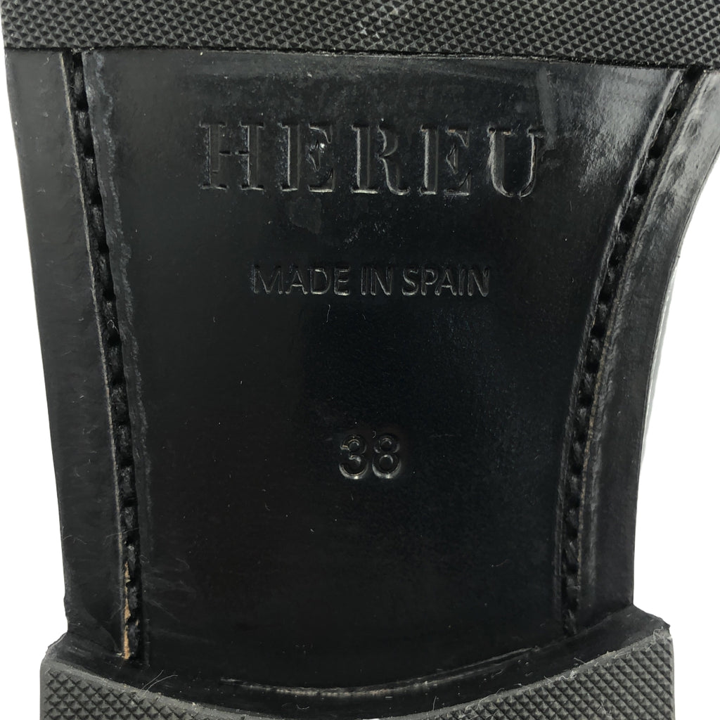 【美品】  HEREU / ヘレウ | SINEU Interlaced-detail Slip-on Loafer スリッポン ローファー | 38 | ブラック | レディース