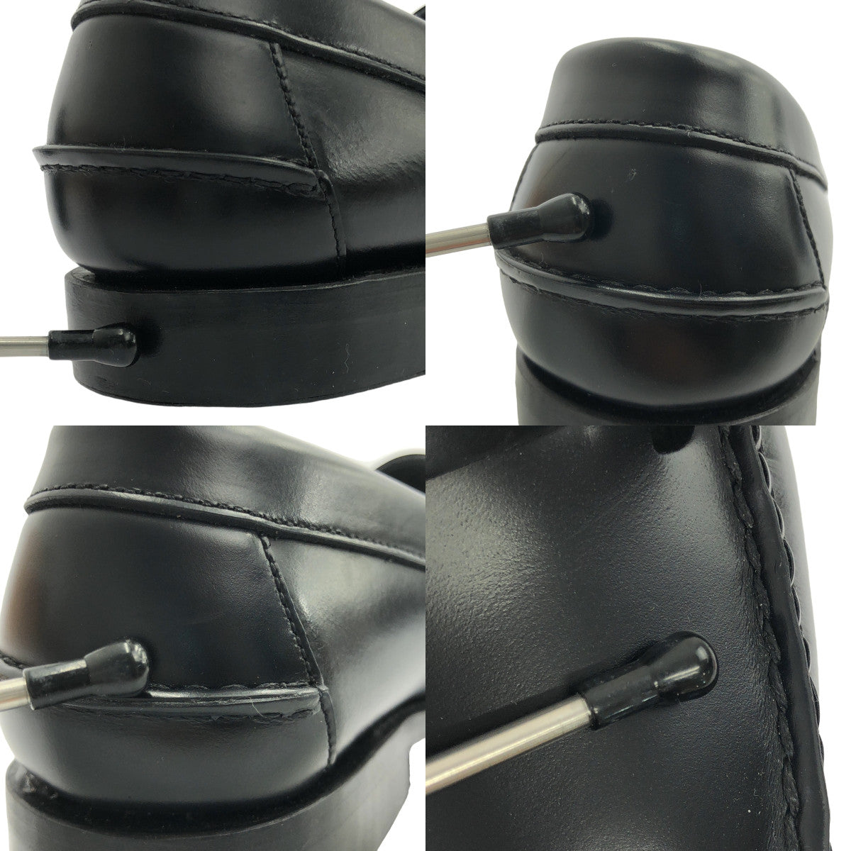 [狀況良好] HEREU / SINEU 交織細節一腳蹬樂福鞋 |尺寸 38 |黑色 |女性的