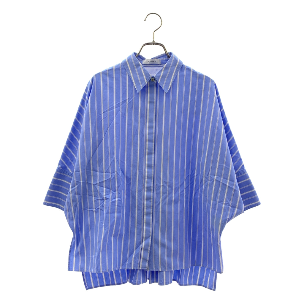 崇拜|棉質條紋蝙蝠袖襯衫 | SHOPBOP尺寸 38 |
