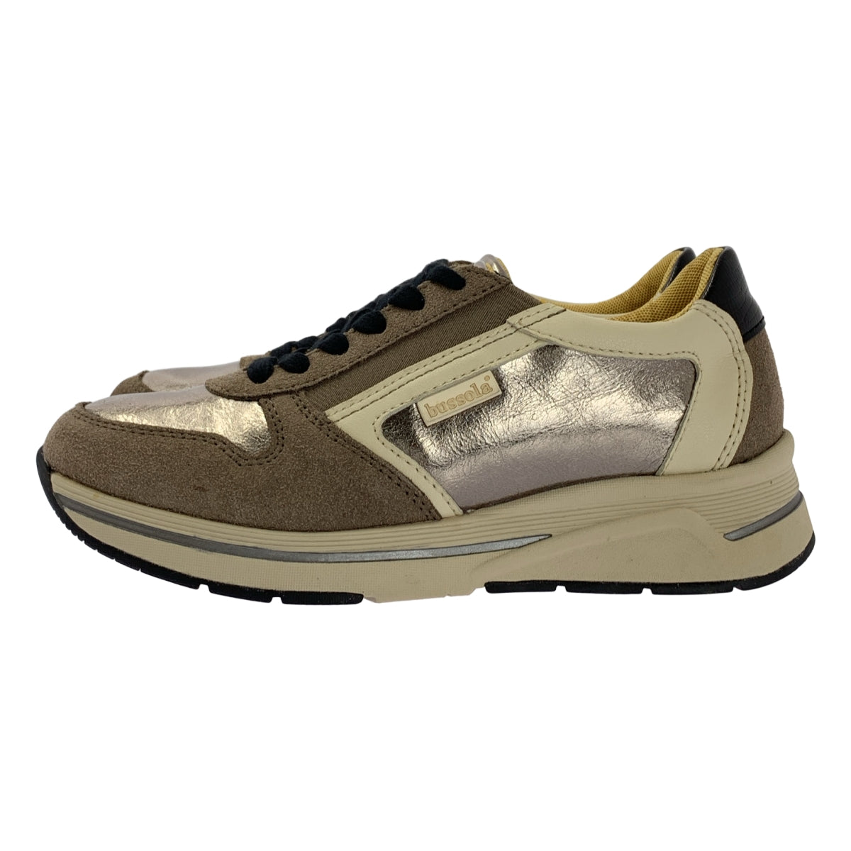 bussola / 부소라 가죽 | 로고 레이스 업 운동화 | 35 |