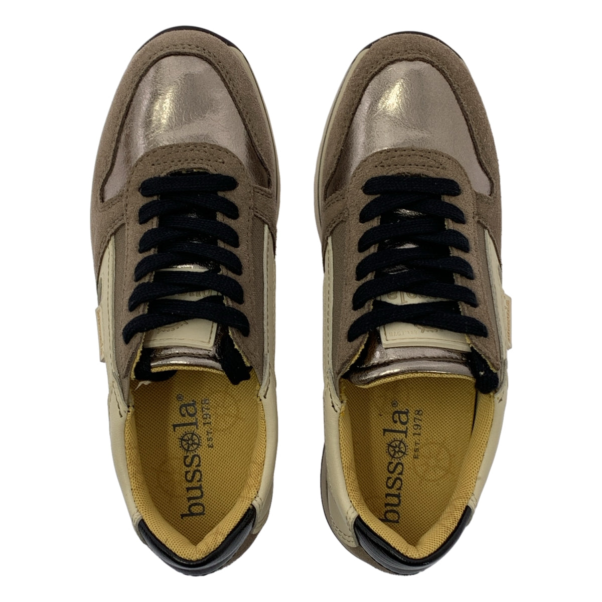 bussola / 부소라 가죽 | 로고 레이스 업 운동화 | 35 |