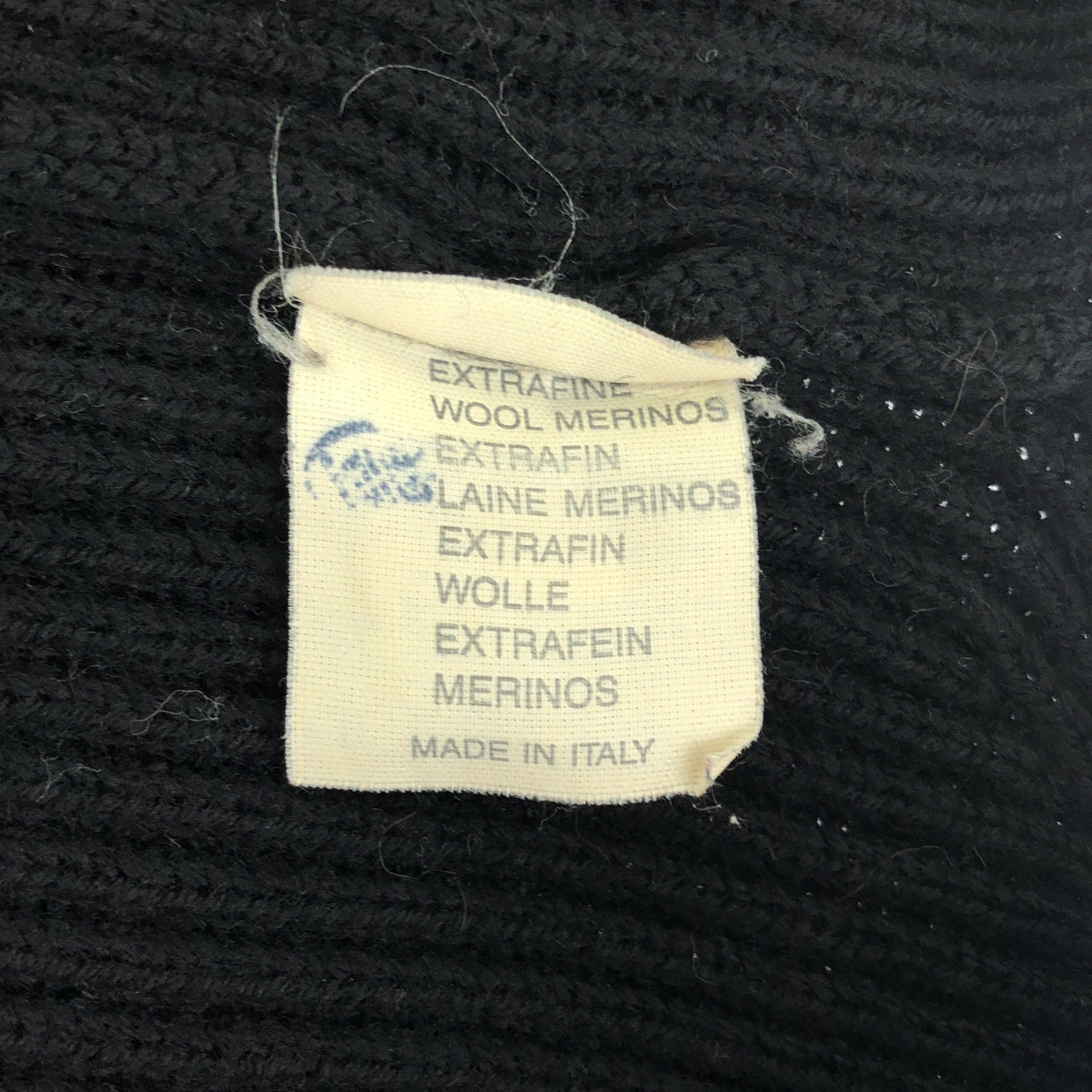 FABIANA FILIPPI / ファビアナフィリッピ | クルーネック ウール リブ ニット | 40 | ブラック | レディース