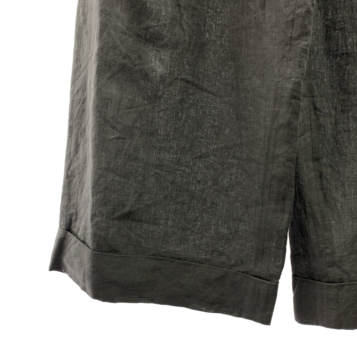 ziggy chen / ジギーチェン | 2025SS | Cropped Trousers / タック ワイド スラックス パンツ | 44 | メンズ