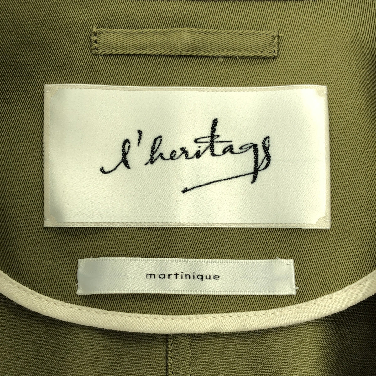 l'heritage martinique | 經典斜紋棉布連身大衣 |