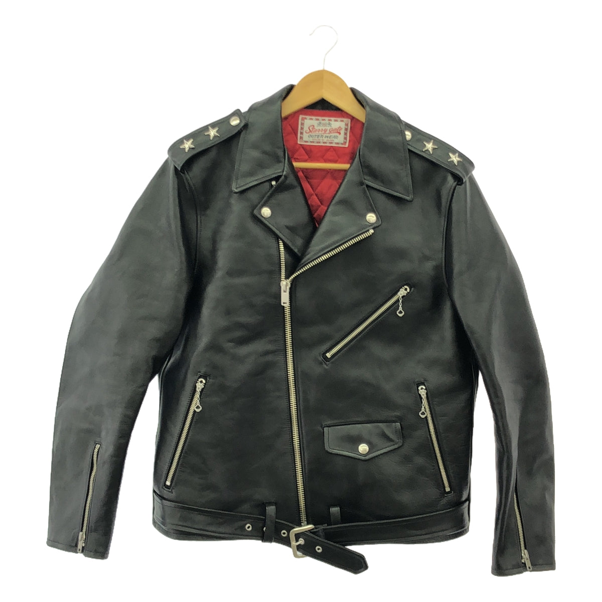 JELADO / ジェラード | STARRY GATE / Horsehide Riders Epaulette Rebel Jacket /ホースハイド レザー ライダース ジャケット | 1 | メンズ