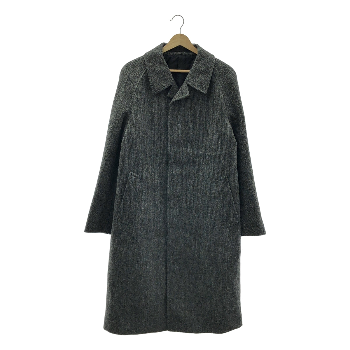 明日世界朝聖者 | 狐狸花呢羊毛人字紋切斯特菲爾德大衣 | M碼 | 男款