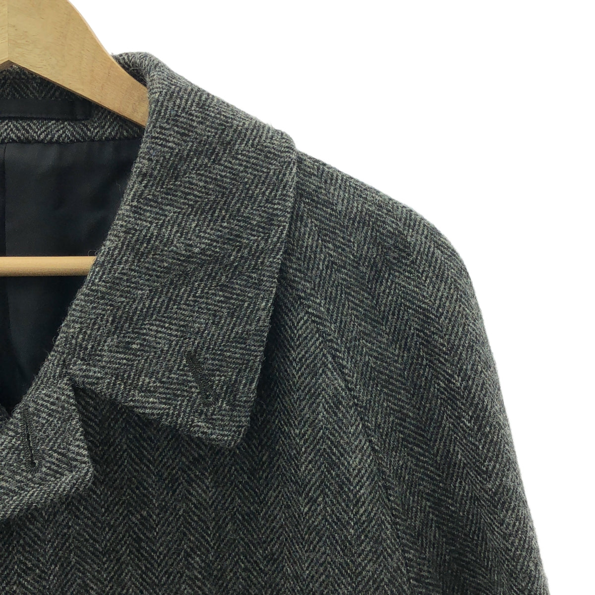 明日世界朝聖者 | 狐狸花呢羊毛人字紋切斯特菲爾德大衣 | M碼 | 男款