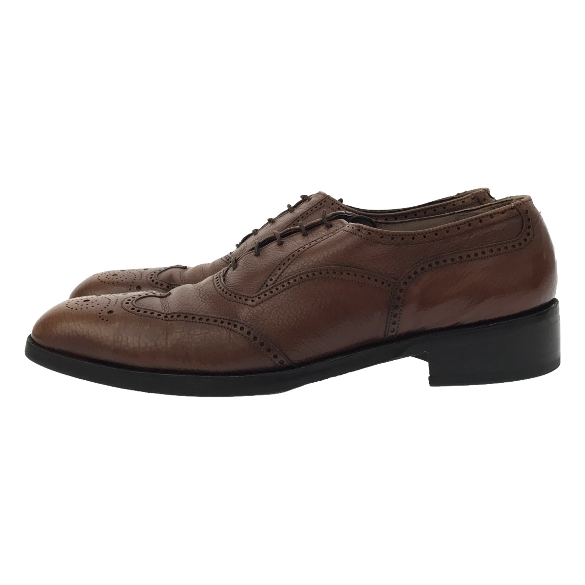 Florsheim Imperial | 97306 Long Wingtip Leather Shoes | 9 1/2A | Brown | Men's