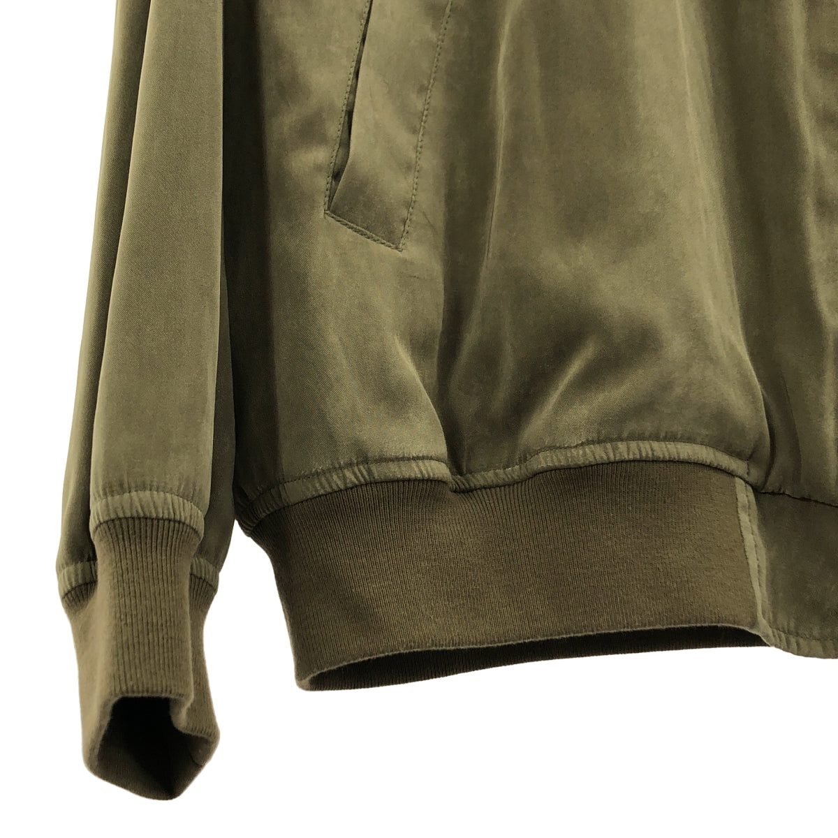 AP STUDIO / エーピーストゥディオ | 2025SS | スエードライク サテンブルゾン | F | レディース