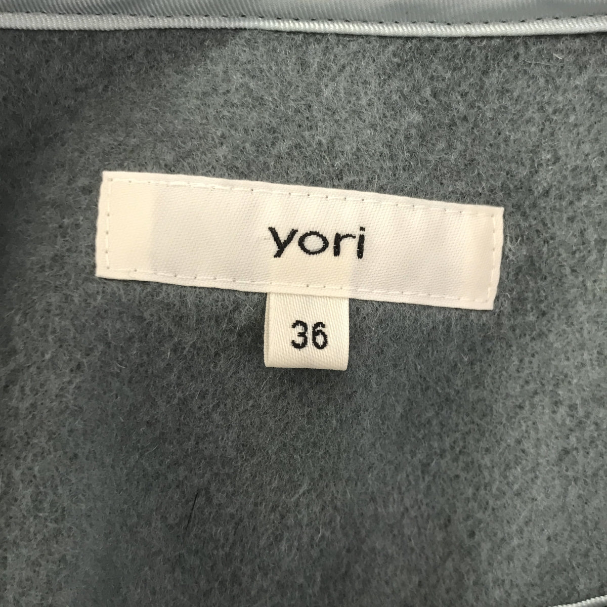 yori / ヨリ | ウール ノーカラー ショートコート | 36 | – KLD