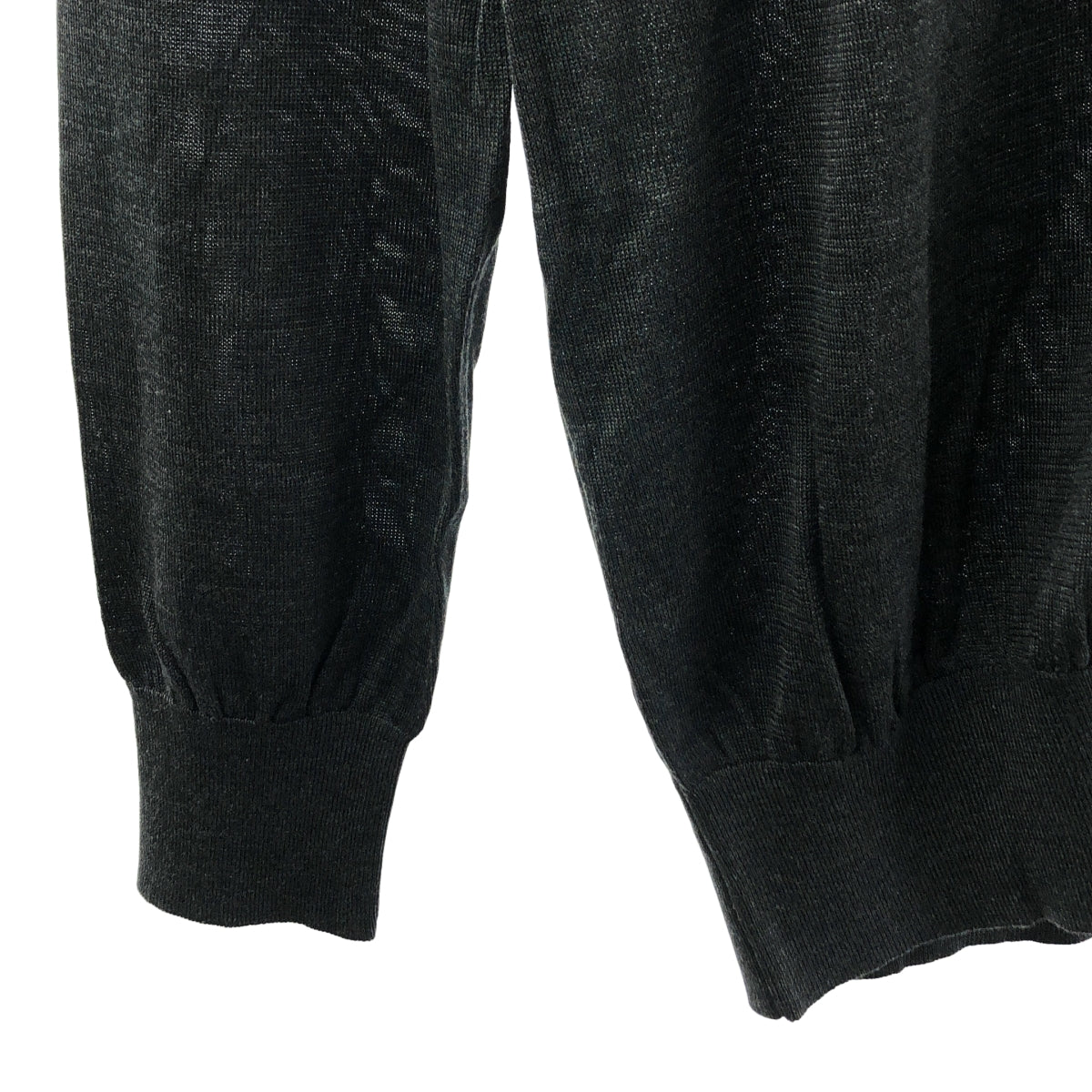 【新品タグ付き】SLOANE スローン 18G 天竺ニット 黒 サイズ3 日本製 SLOANE - SLOANE / スローン | 18G シルク ワイドリブ クルー